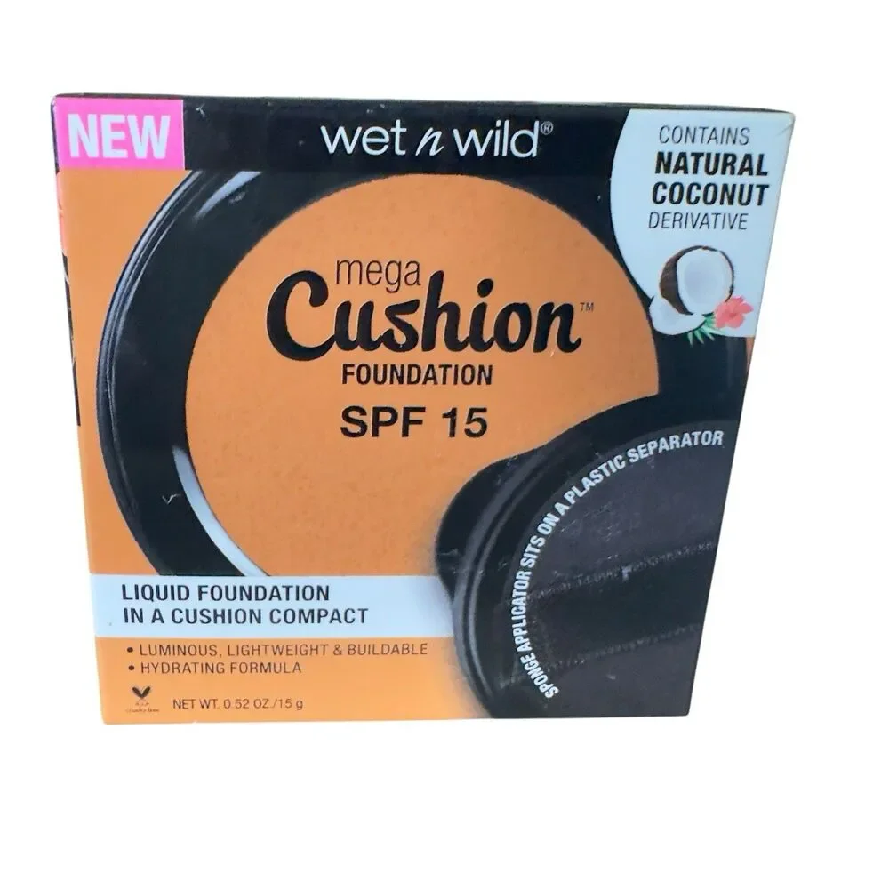 Wet N Wild Mega Cushion Foundation 122B Tawny Medium Deep Neutral Luminous SPF 1
